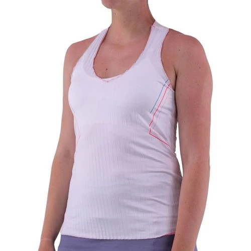 K-Swiss K Swiss Pleated V Neck Tank - FINAL SALE 2 K-Swiss K Swiss Pleated V Neck Tank - FINAL SALE - Image 2