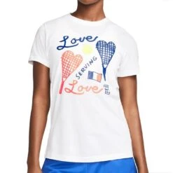 Nike Dri Fit Paris Tee Shirt -Sports Tennis Shop FB8844 100