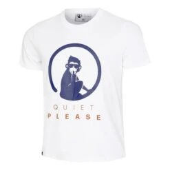 Quiet Please Retro Logo Tee Shirt -Sports Tennis Shop QP110105 300